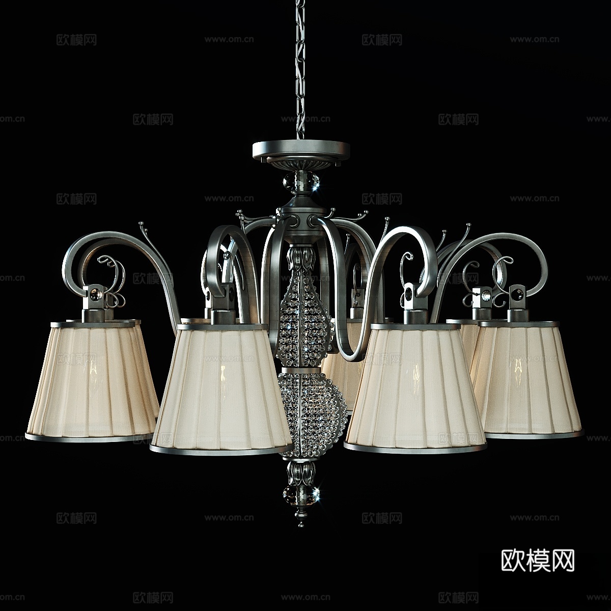 吊灯 Maytoni Brezza ARM002-08-NG3d模型下载