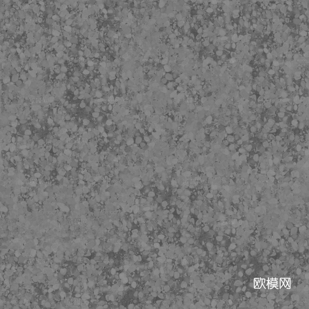 白色鹅卵石地面砾石地面碎石地面铺路石 PBR材质贴图 1k