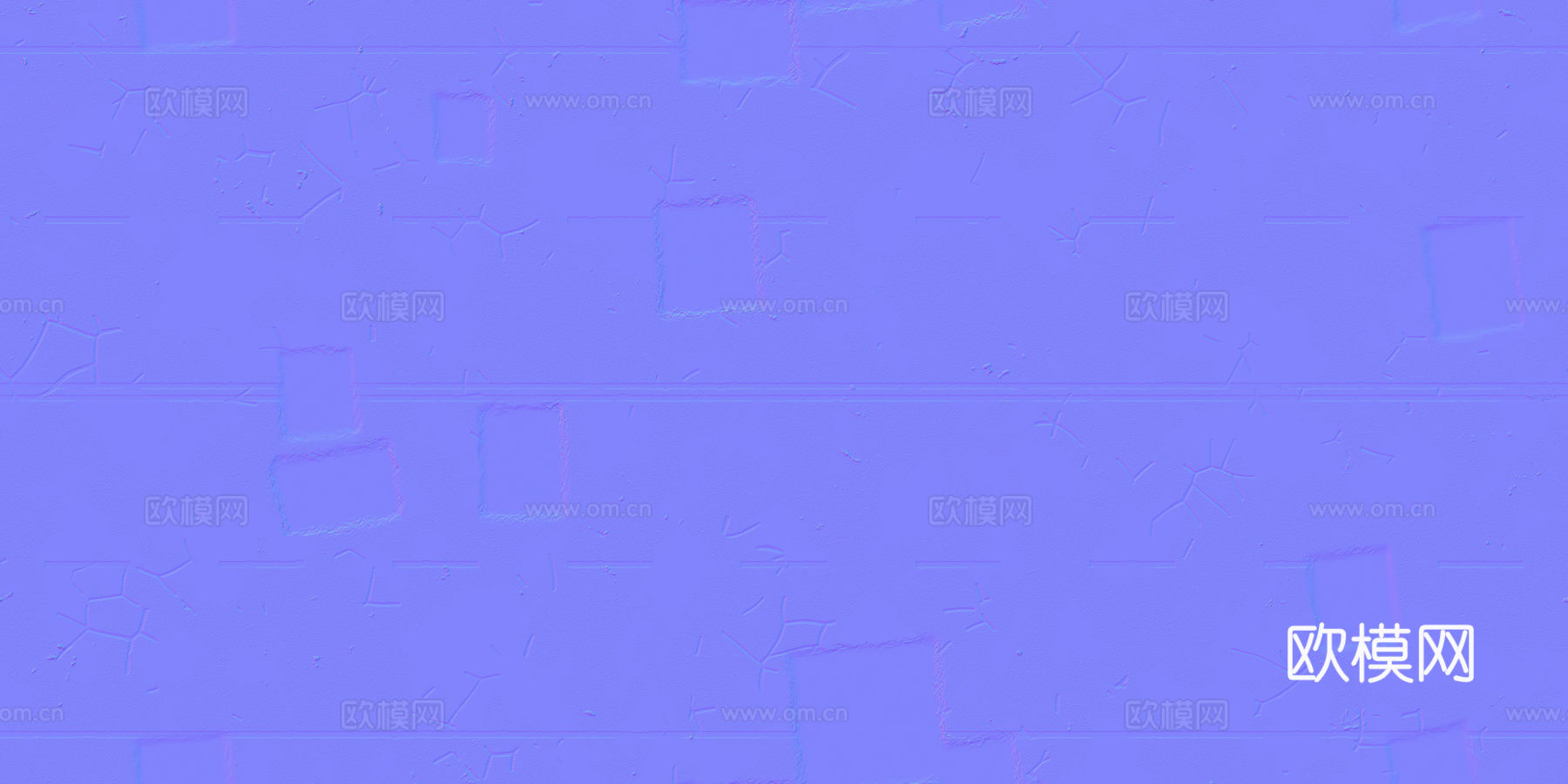 裂痕补丁双向四车道马路公路道路沥青路 PBR材质贴图 2k