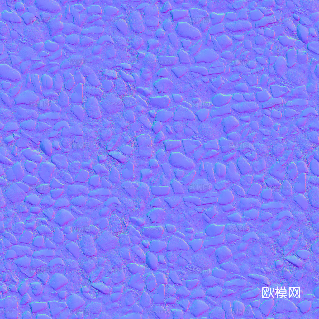 砾石地面碎石地面鹅卵石地面铺路石地面 PBR材质贴图 1k
