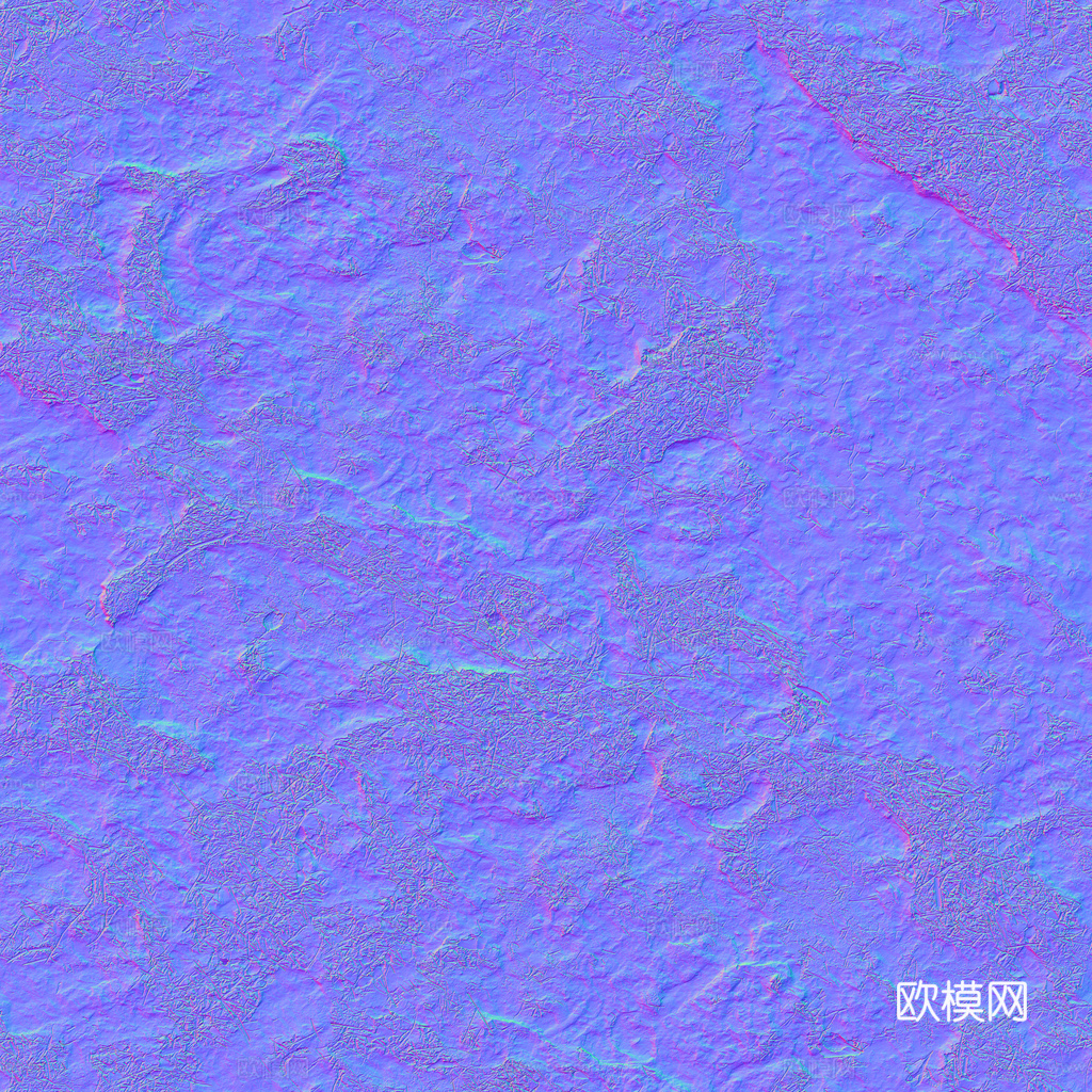 青苔地泥地草地土地自然地面地表 PBR材质贴图 1K