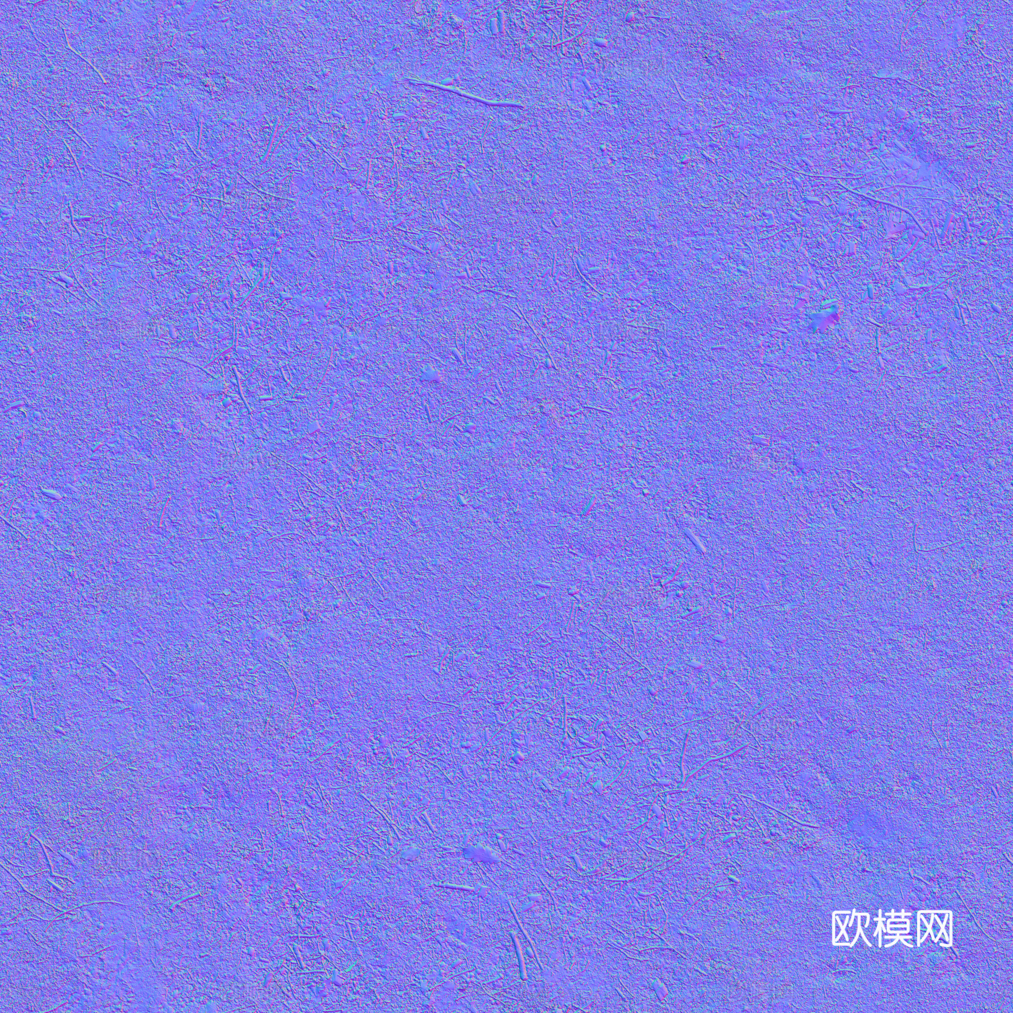 泥地草地土地自然地面 PBR材质贴图 2K