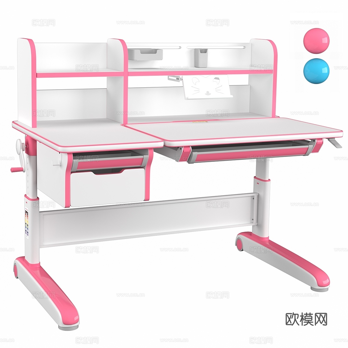 FUNDESK LIBRO儿童桌学习桌3d模型下载