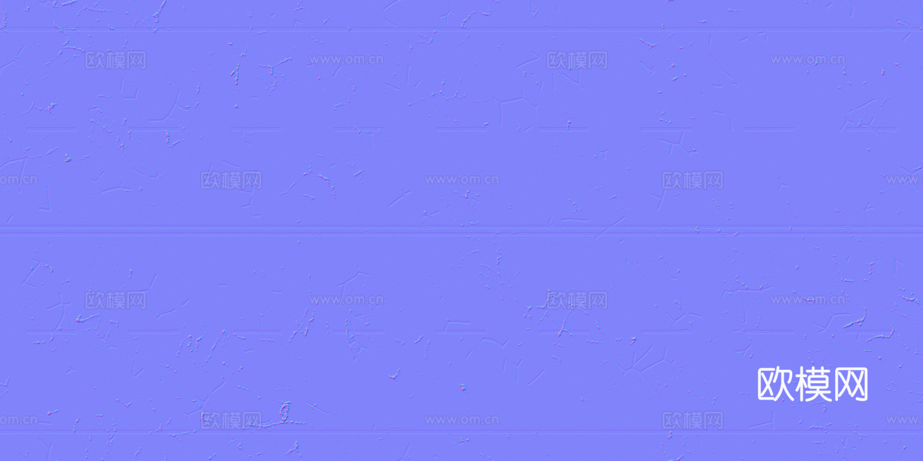 裂痕双向四车道马路公路道路沥青路 PBR材质贴图 2k