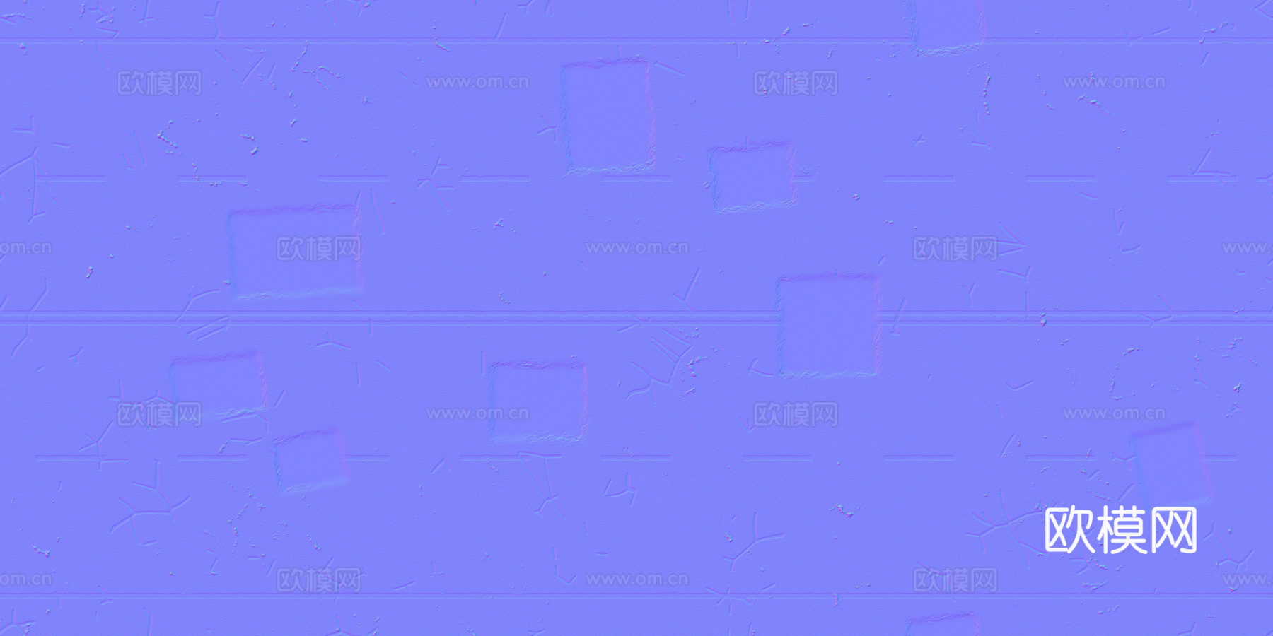 裂痕补丁双向四车道马路公路道路沥青路 PBR材质贴图 2k
