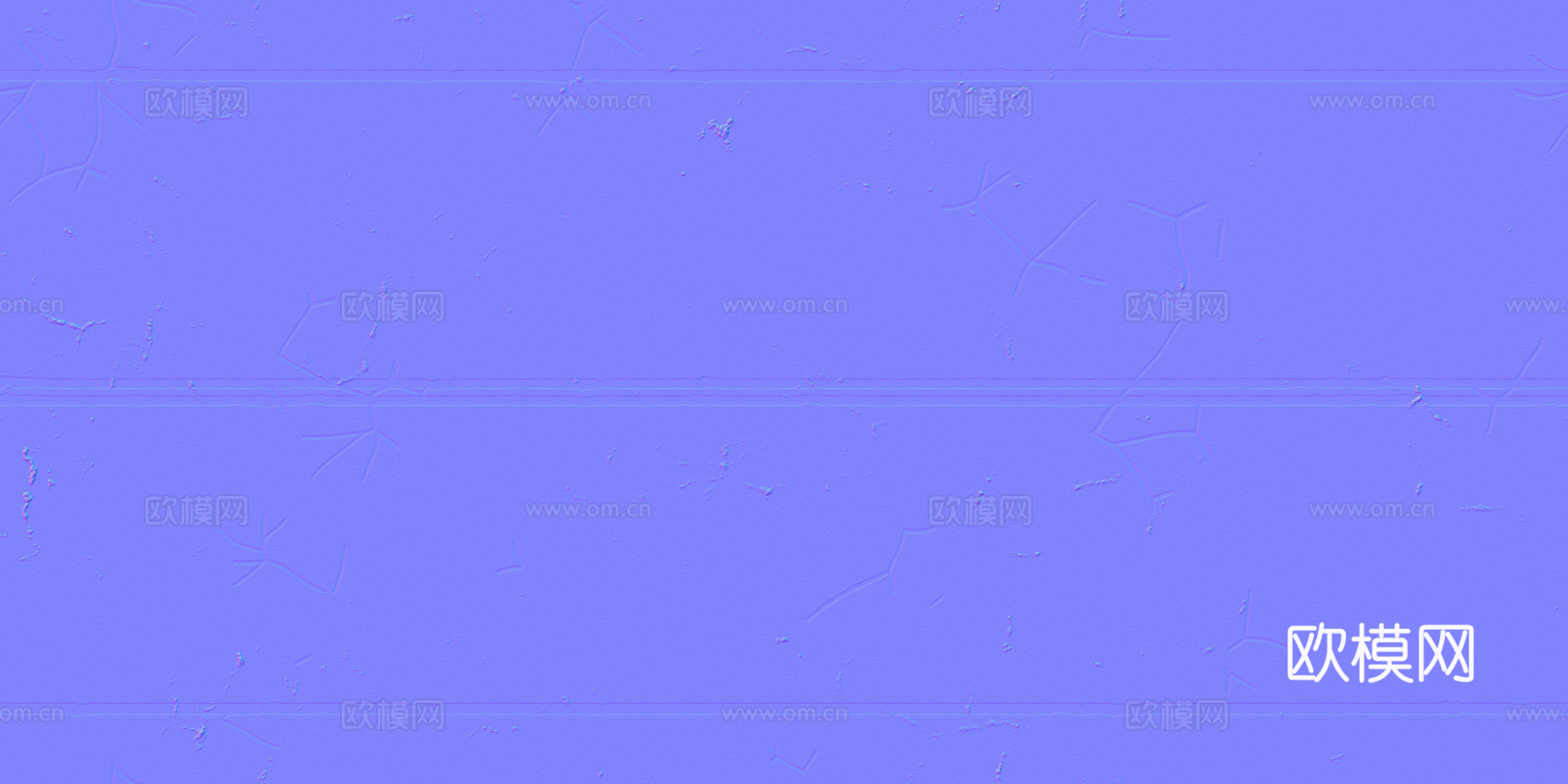 裂痕双向两车道马路公路道路沥青路 PBR材质贴图 2k
