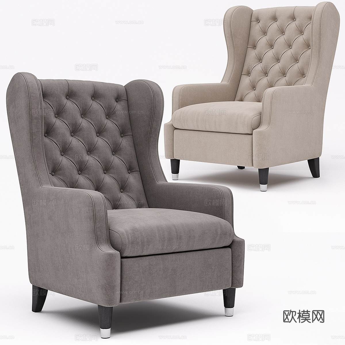 托斯科诺瓦卡普里奇扶手椅3d模型