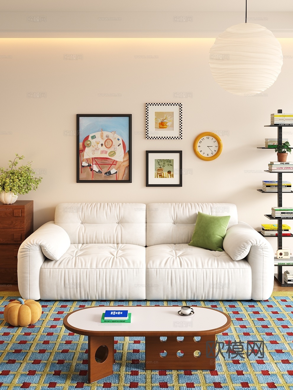 包豪斯双人沙发3d模型下载