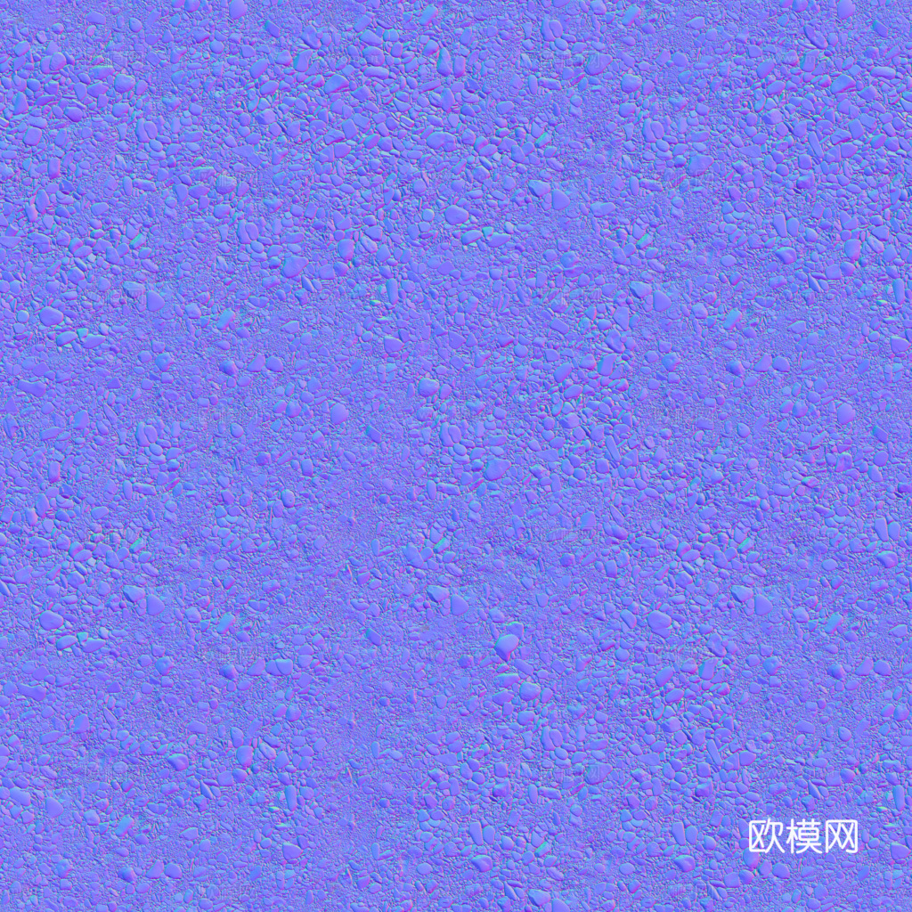 砾石地面碎石地面鹅卵石地面铺路石地面 PBR材质贴图 1k