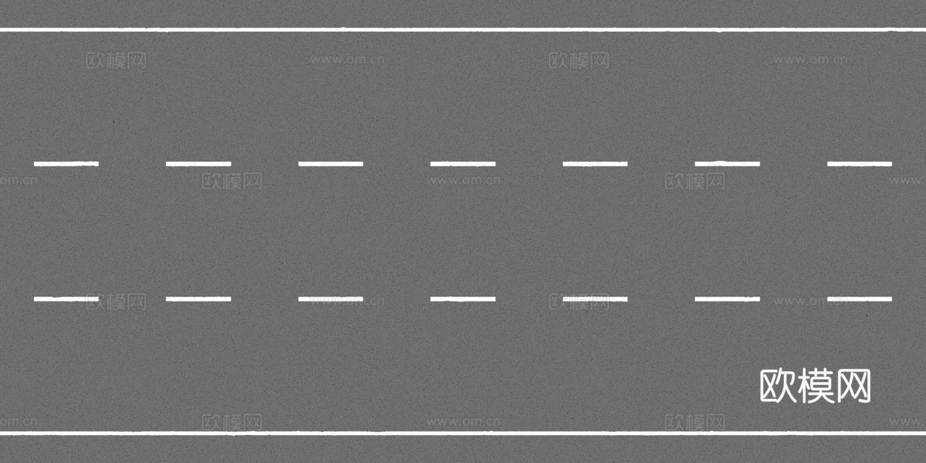 三车道马路公路道路沥青路 PBR材质贴图 2k