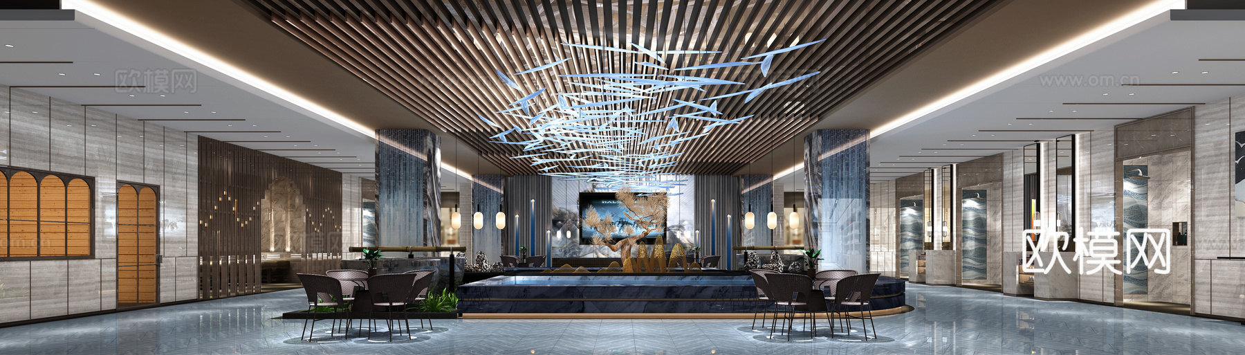 浴区3d模型下载（渲染图1）