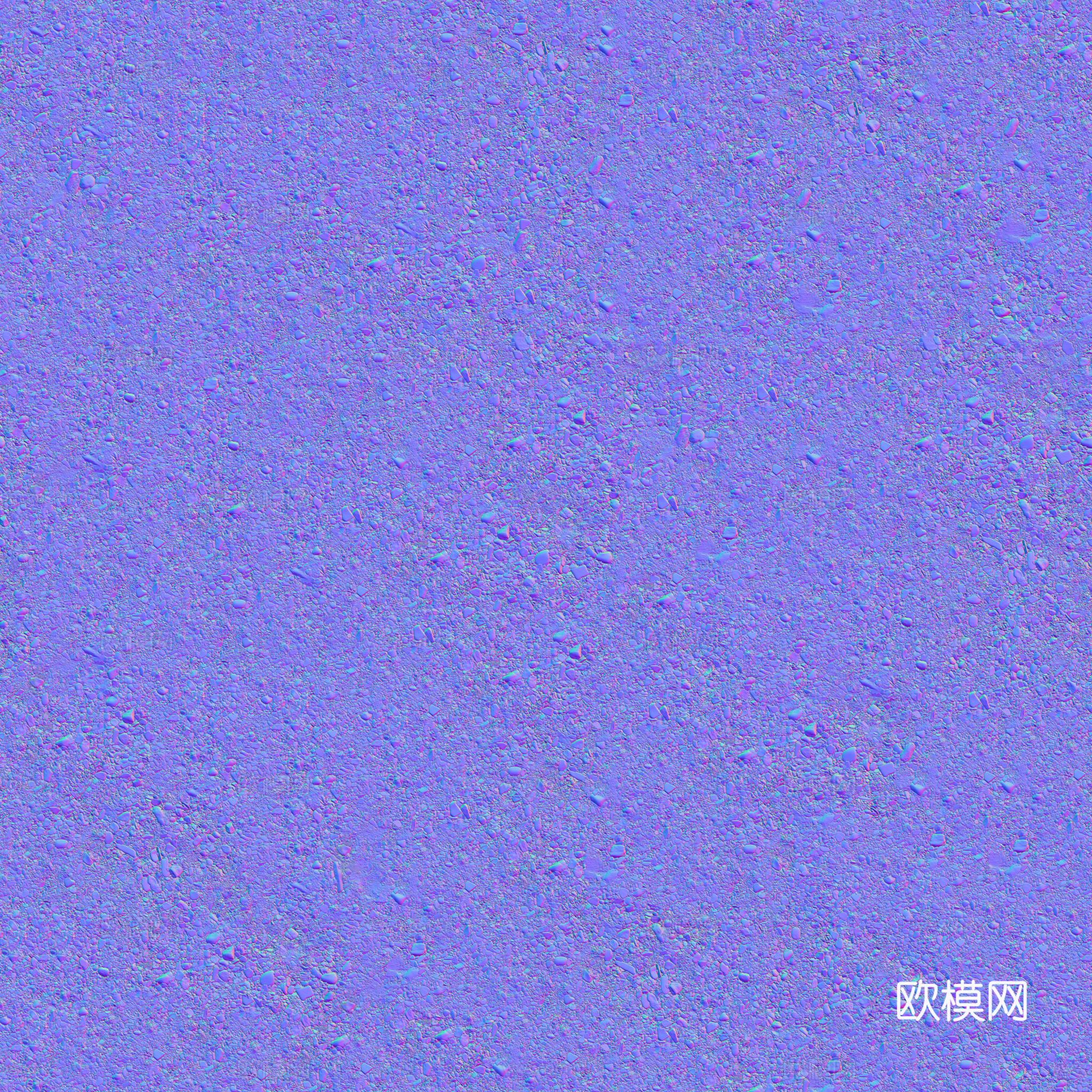砾石地面碎石地面鹅卵石地面沙石地面 PBR材质贴图 2k