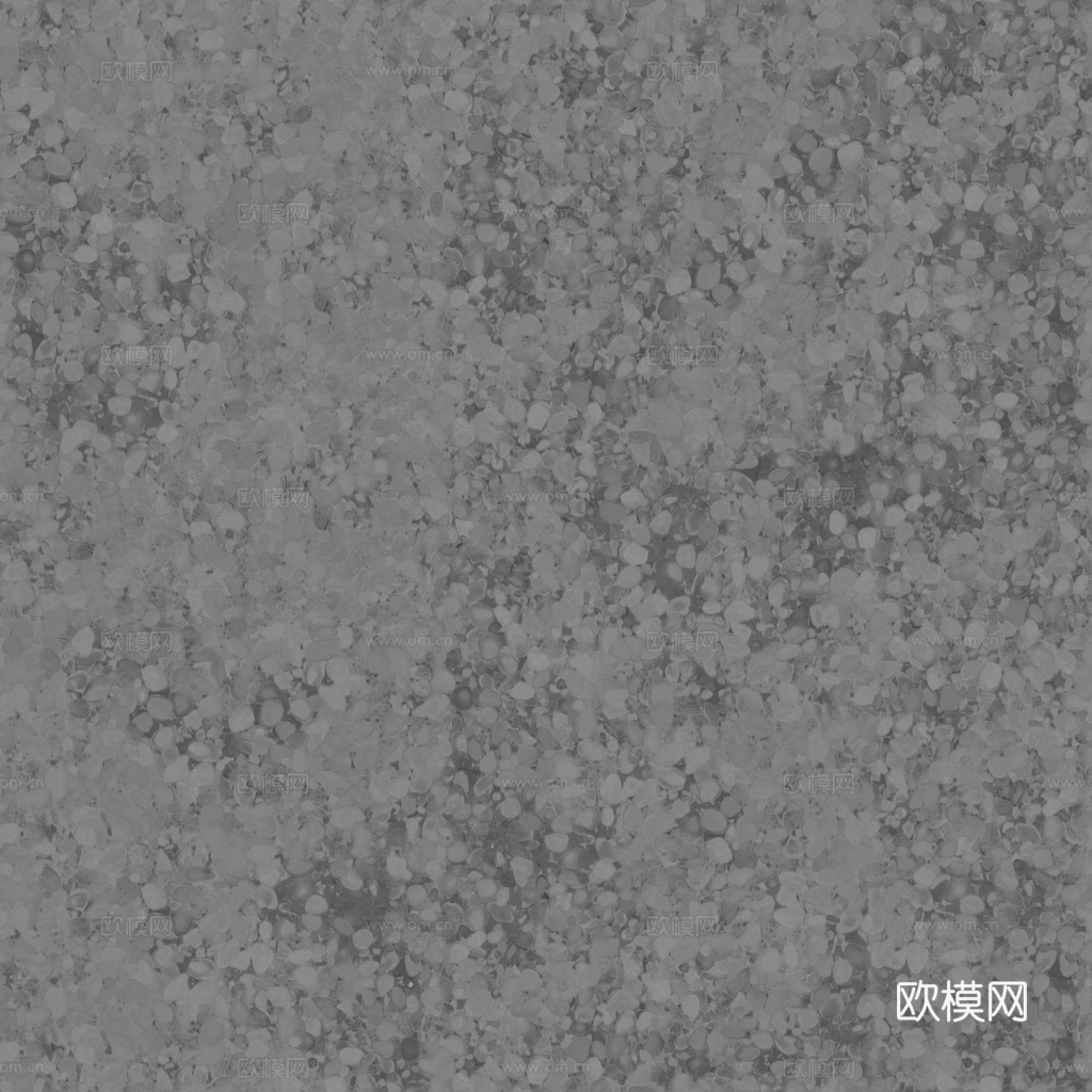 黑色鹅卵石地面砾石地面碎石地面铺路石 PBR材质贴图 1k