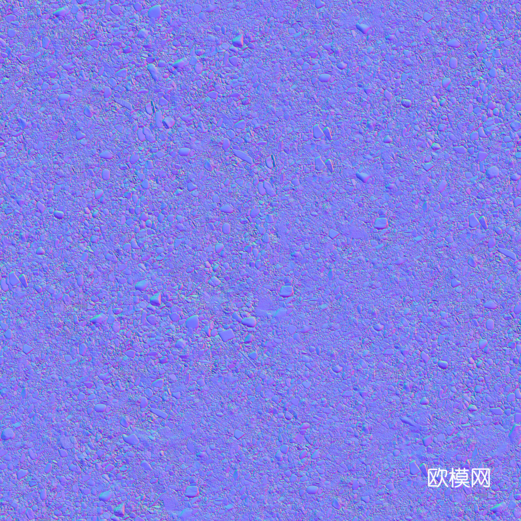砾石地面碎石地面鹅卵石地面沙石地面 PBR材质贴图 1k