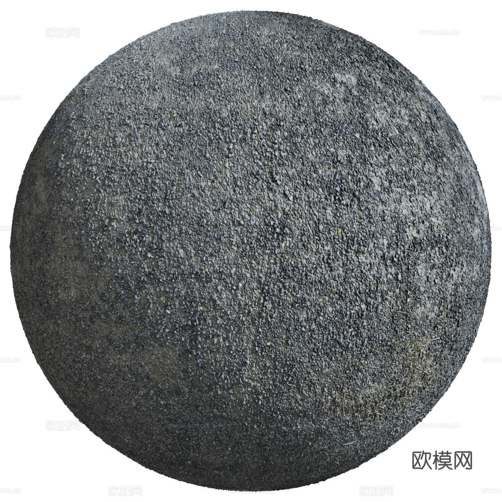 砾石地面碎石地面鹅卵石地面铺路石地面 PBR材质贴图 1k