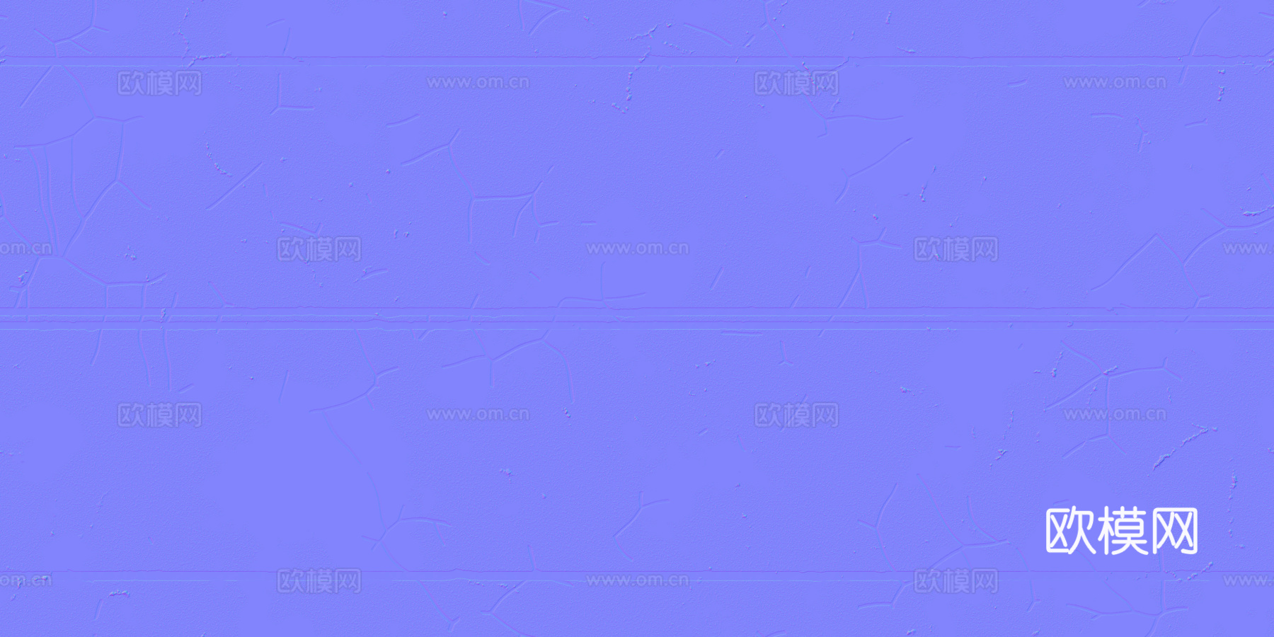 裂痕双向两车道马路公路道路沥青路 PBR材质贴图 2k