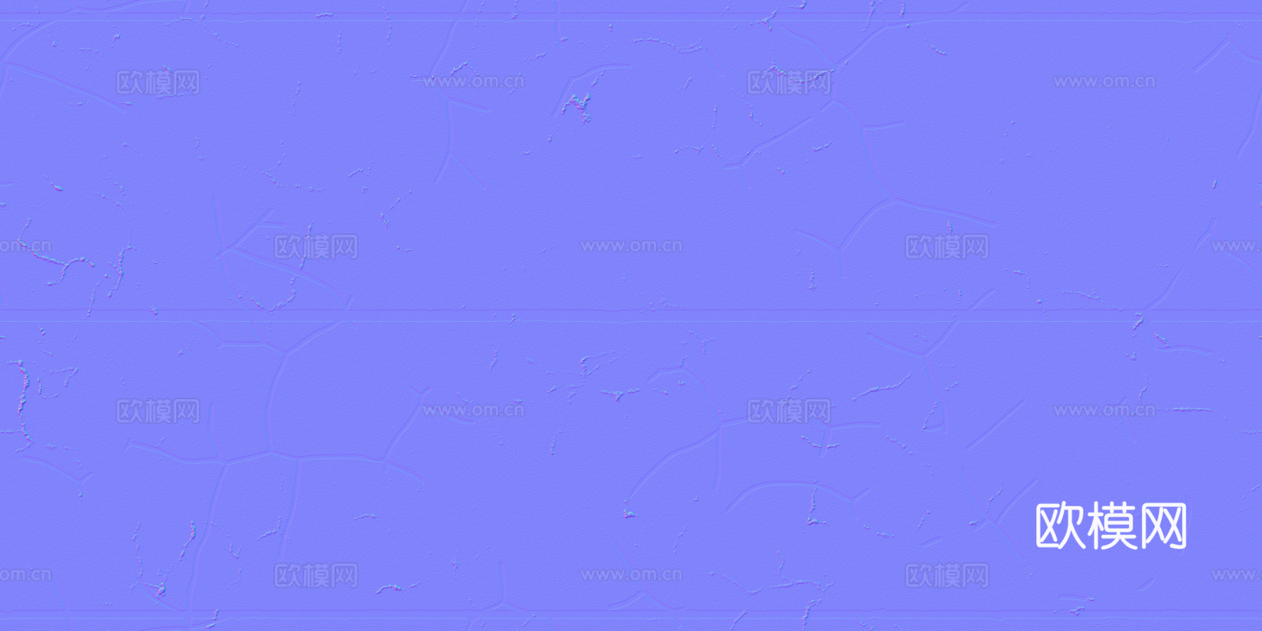 裂痕实线双车道马路公路道路沥青路 PBR材质贴图 2k