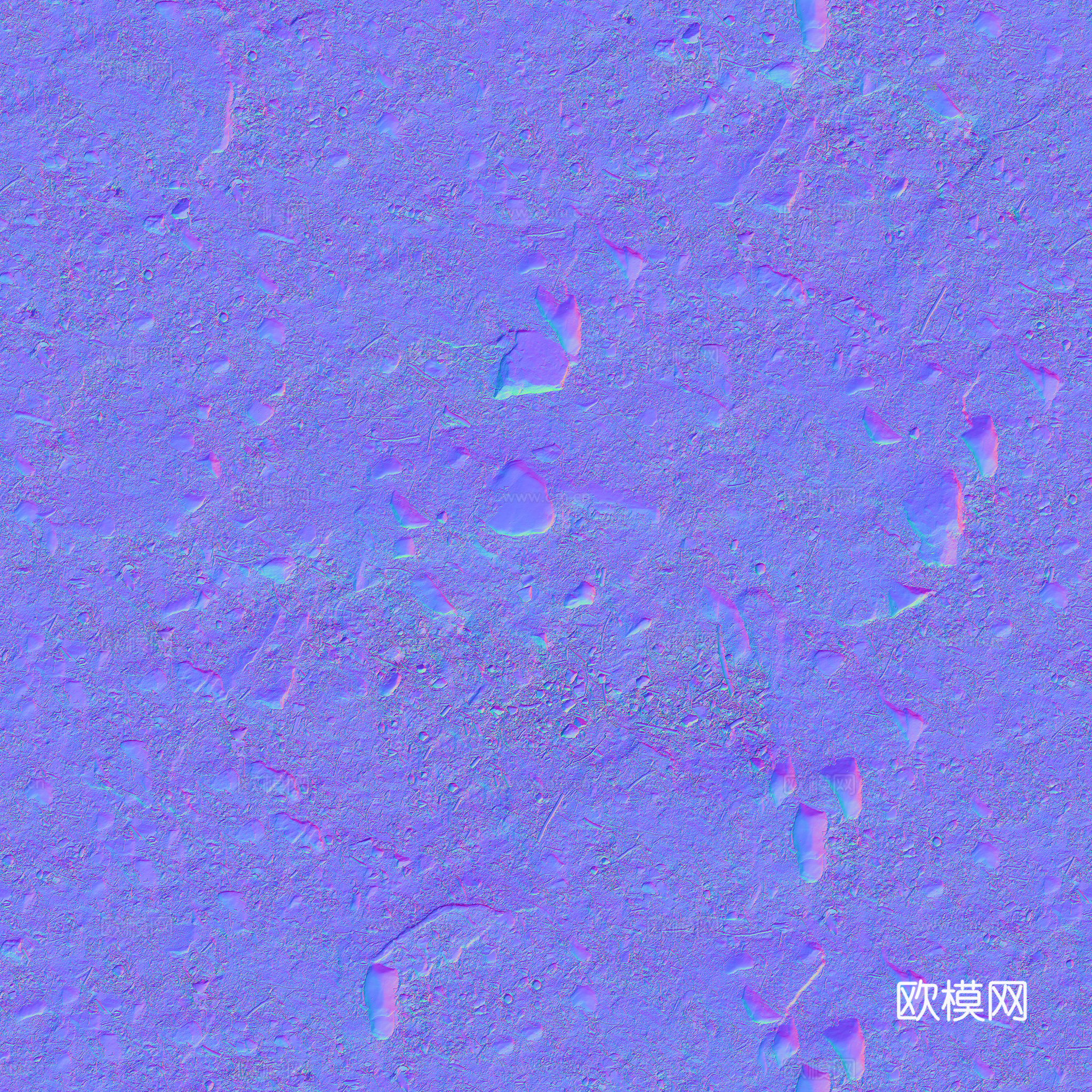 泥地草地土地碎石地自然地面地表 PBR材质贴图 2K
