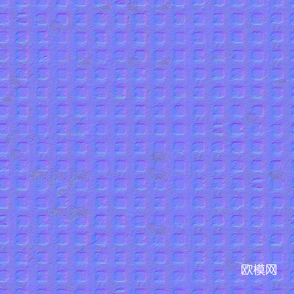 植草砖铺路石户外地面 PBR材质贴图 1K
