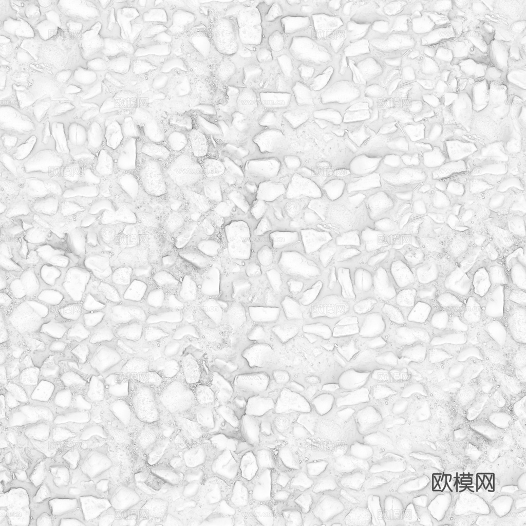 砾石地面碎石地面鹅卵石地面铺路石地面 PBR材质贴图 1k