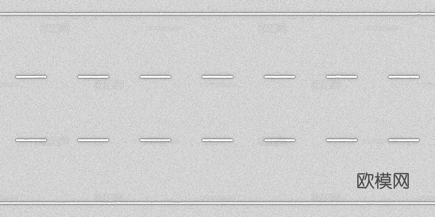 三车道马路公路道路沥青路 PBR材质贴图 2k