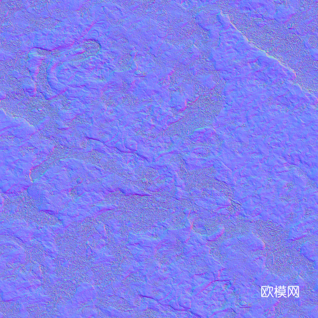 青苔地泥地草地土地自然地面地表 PBR材质贴图 1K