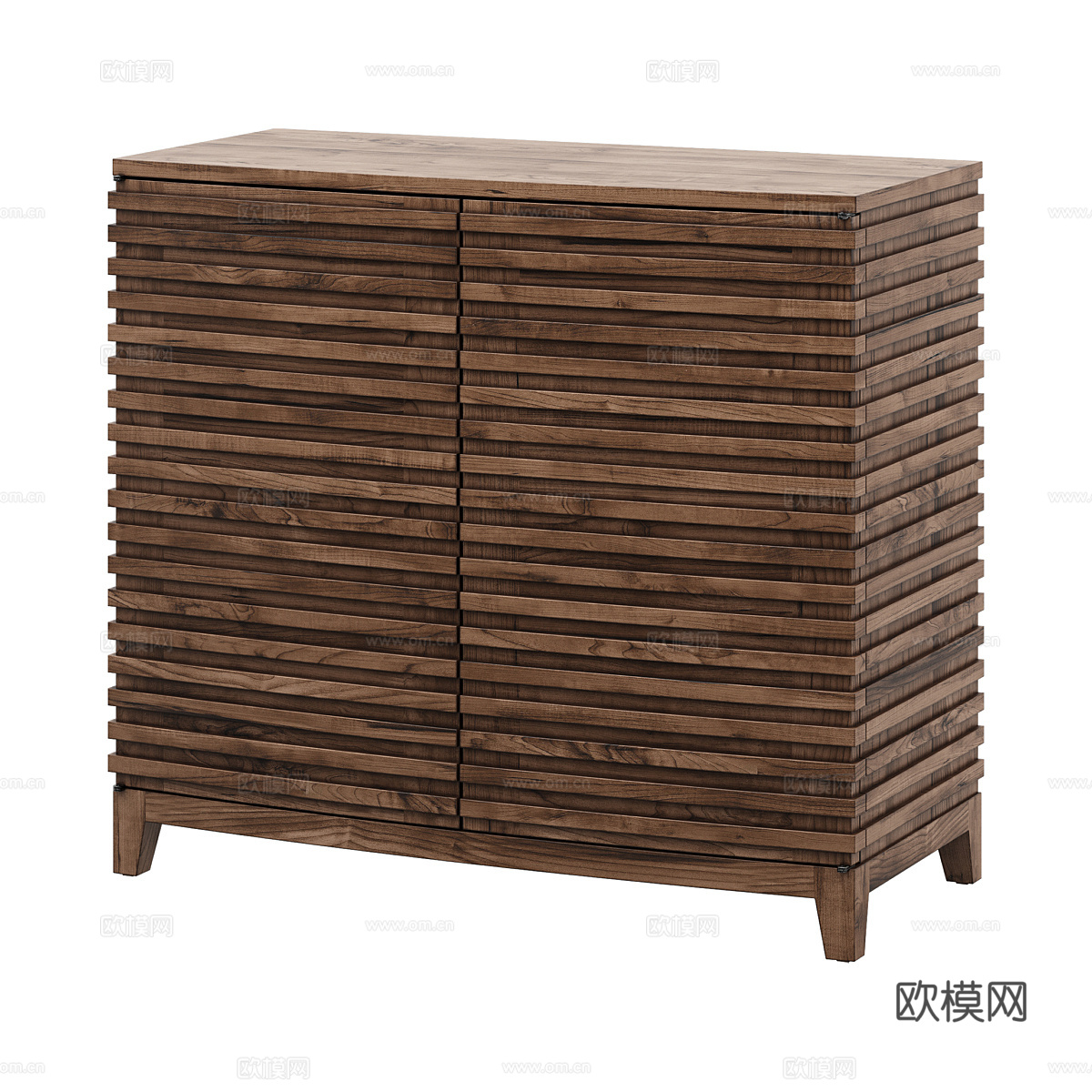 北欧简约装饰柜 装饰边柜 简约柜子 木质边柜3d模型下载