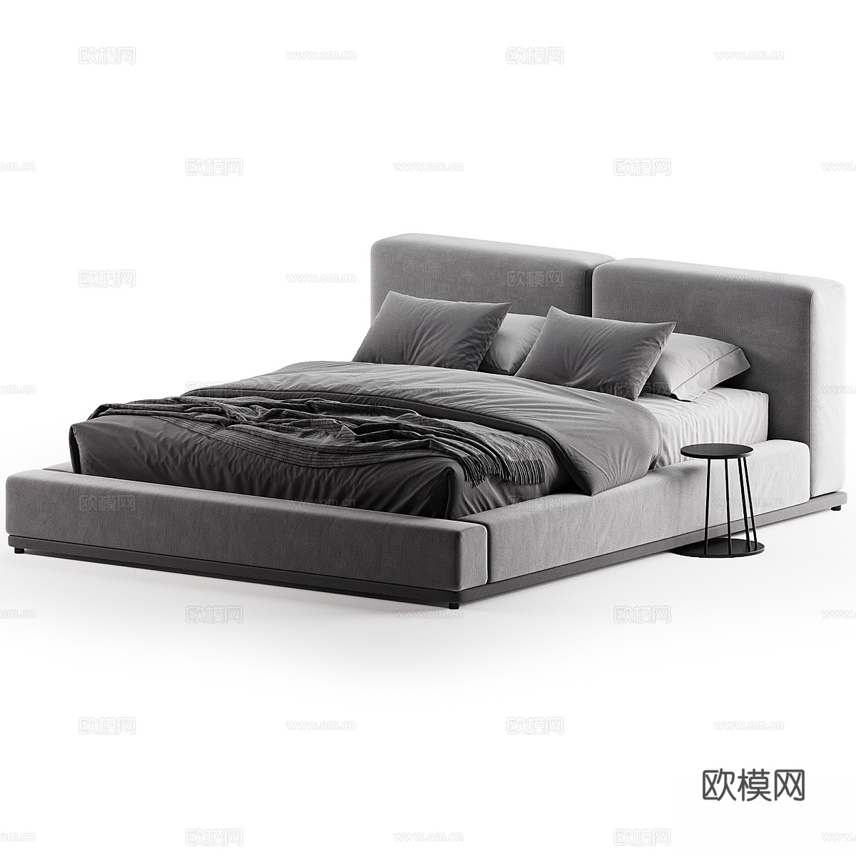 Como Domino床3d模型下载