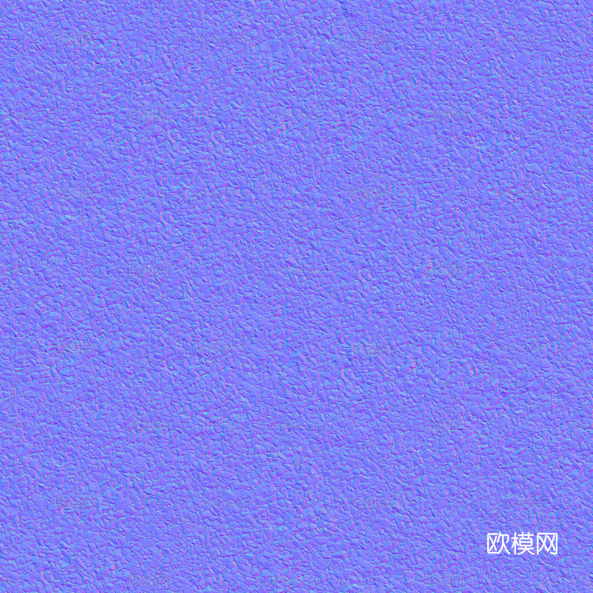 鹅卵石地面砾石地面碎石地面铺路石 PBR材质贴图 2k
