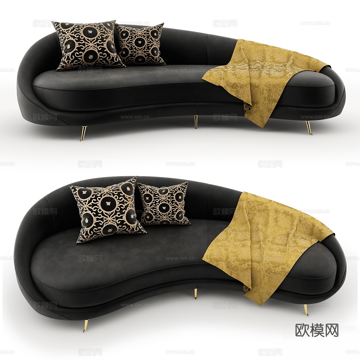 Eichholtz 沙发 Esmeralda3d模型下载