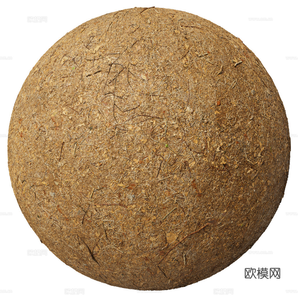 泥地草地土地自然地面地表 PBR材质贴图 1K