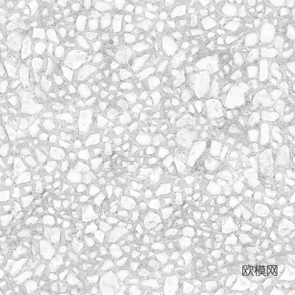 砾石地面碎石地面鹅卵石地面铺路石地面 PBR材质贴图 1k