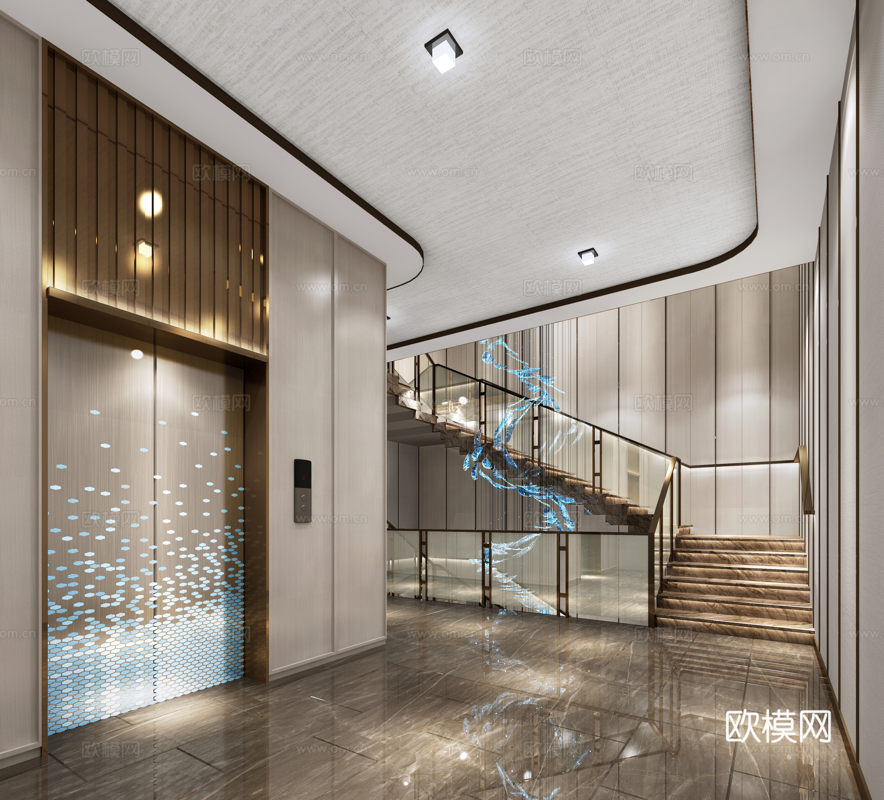 楼梯间3d模型下载