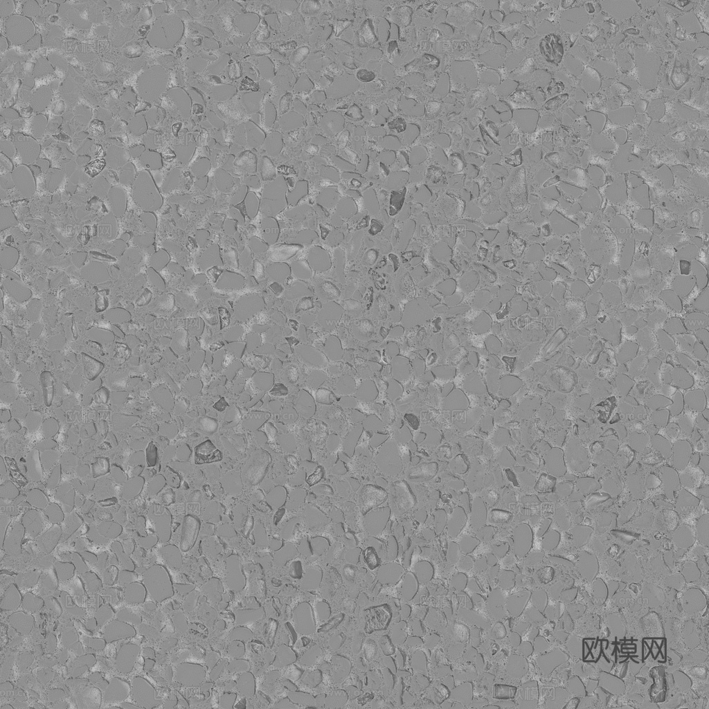 砾石地面碎石地面鹅卵石地面铺路石地面 PBR材质贴图 1k
