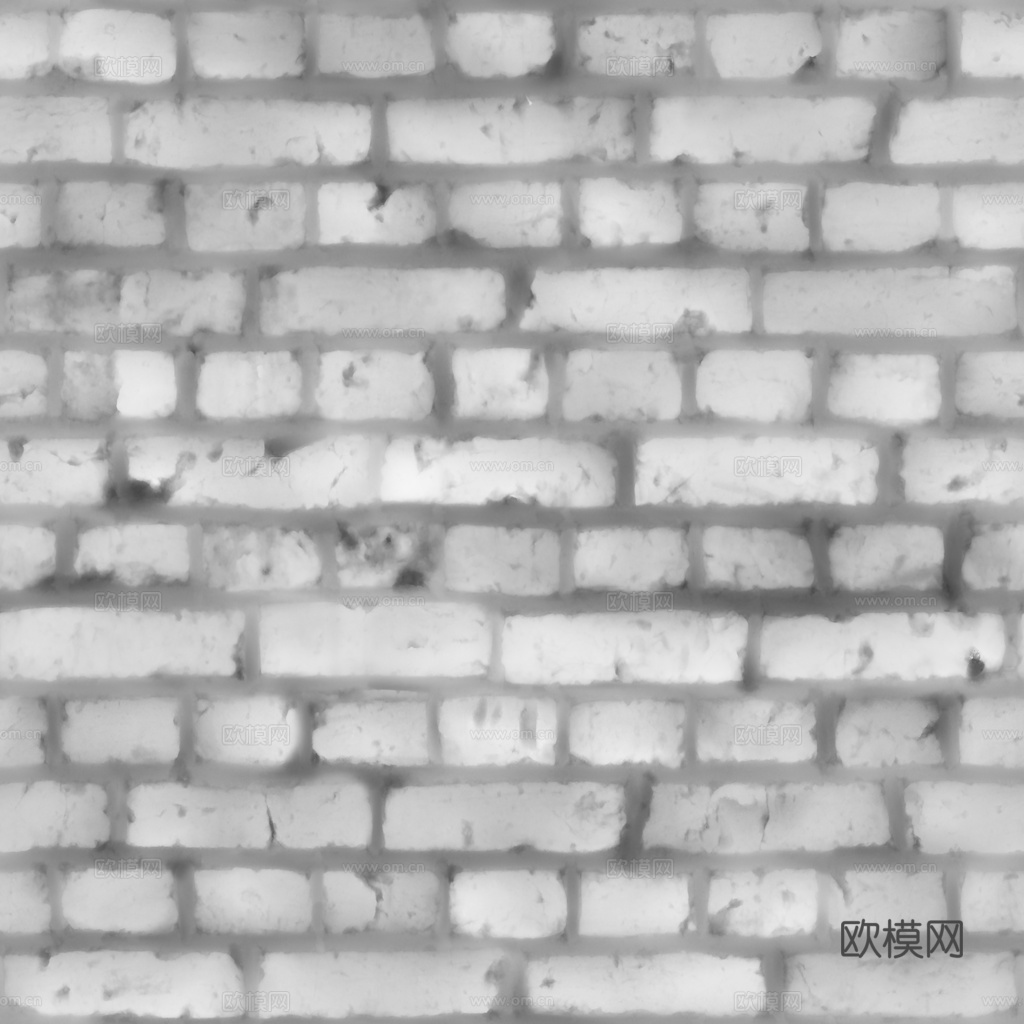 无缝老旧红砖砖墙 PBR材质贴图 1k