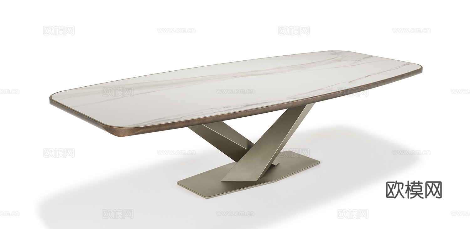 Cattelan Italia 意式餐桌3d模型下载（渲染图2）