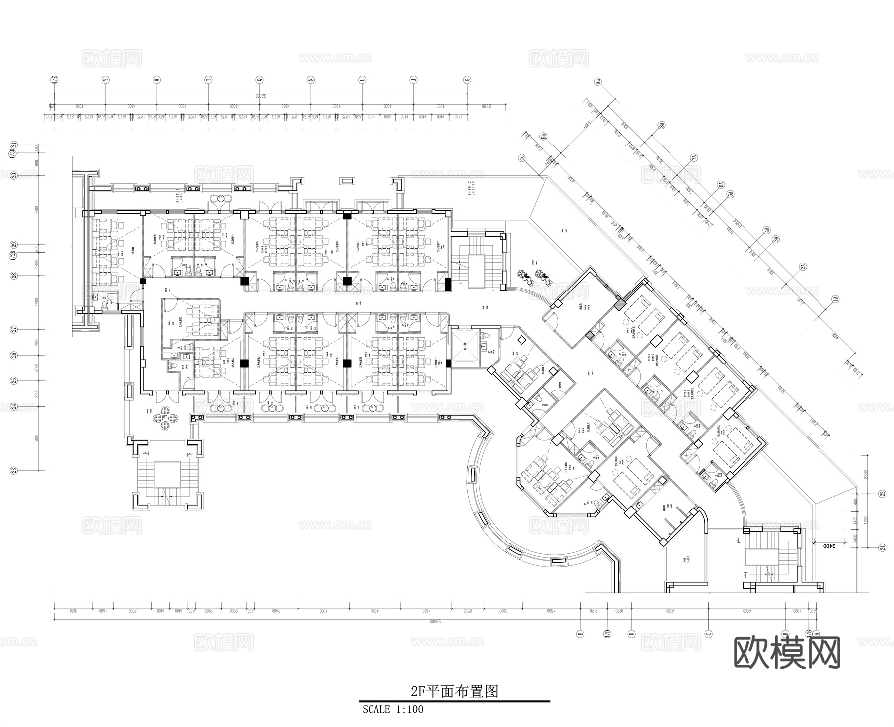 足浴店施工图cad施工图