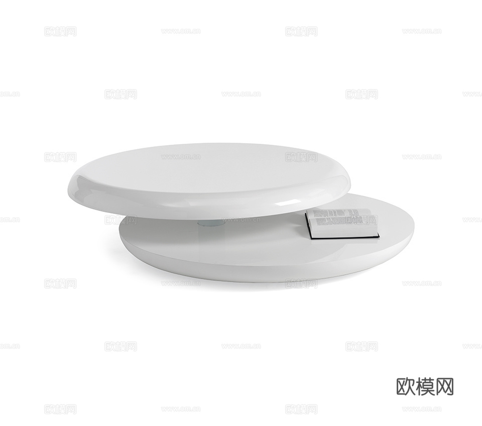 Cattelan Italia 意式圆茶几3d模型下载（渲染图1）