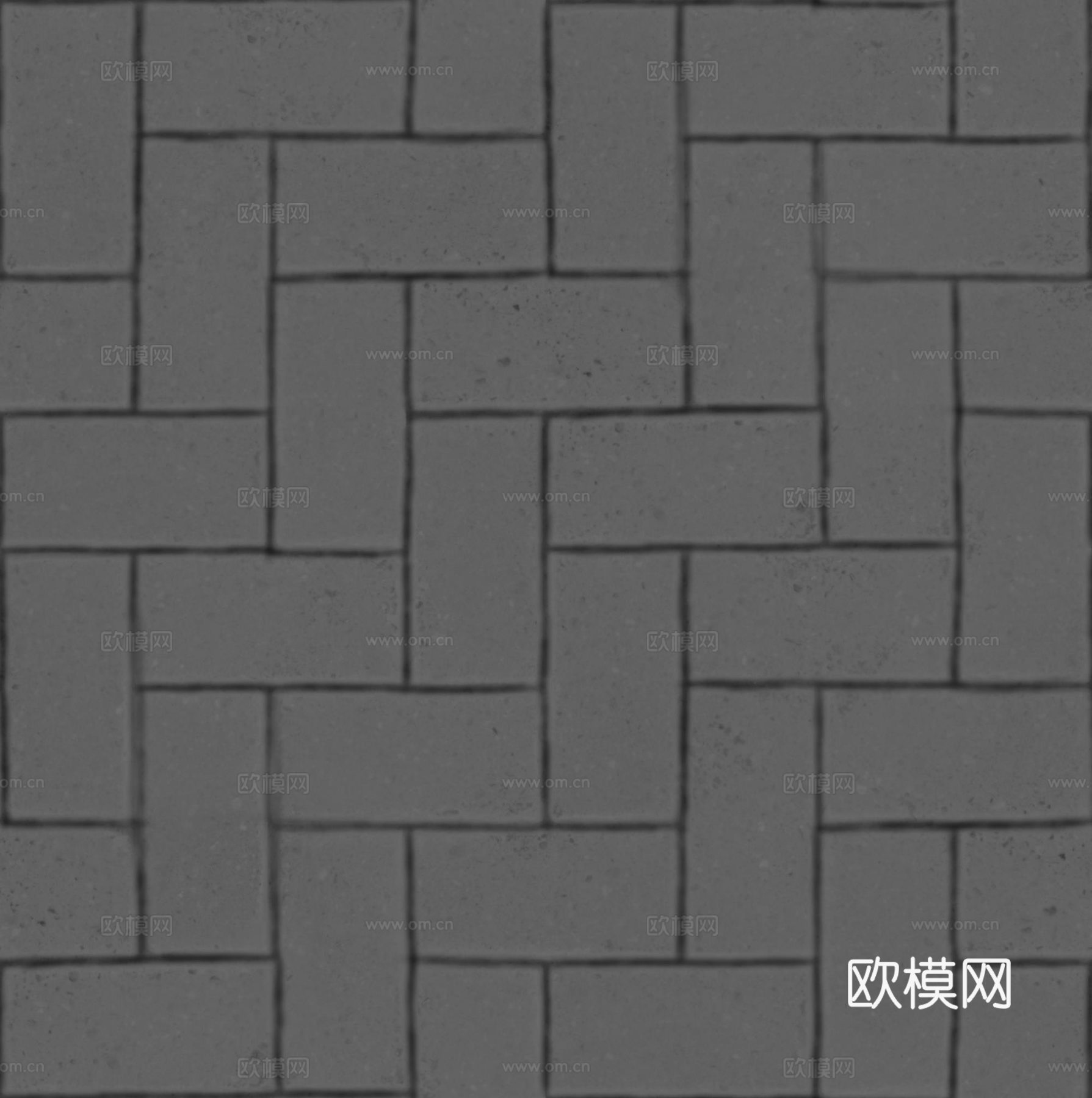 无缝水泥砖地砖户外砖 PBR材质贴图 2k