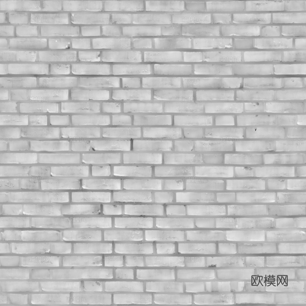 无缝红砖砖墙 PBR材质贴图 1k