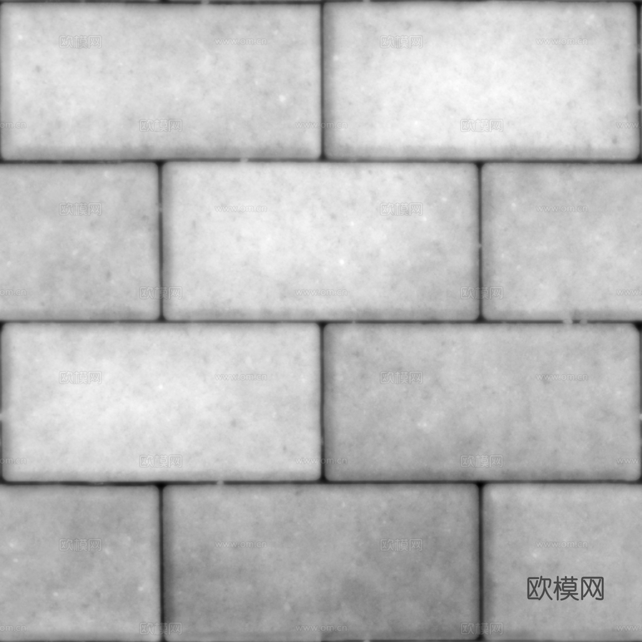 无缝水泥砖地砖户外砖 PBR材质贴图 2k