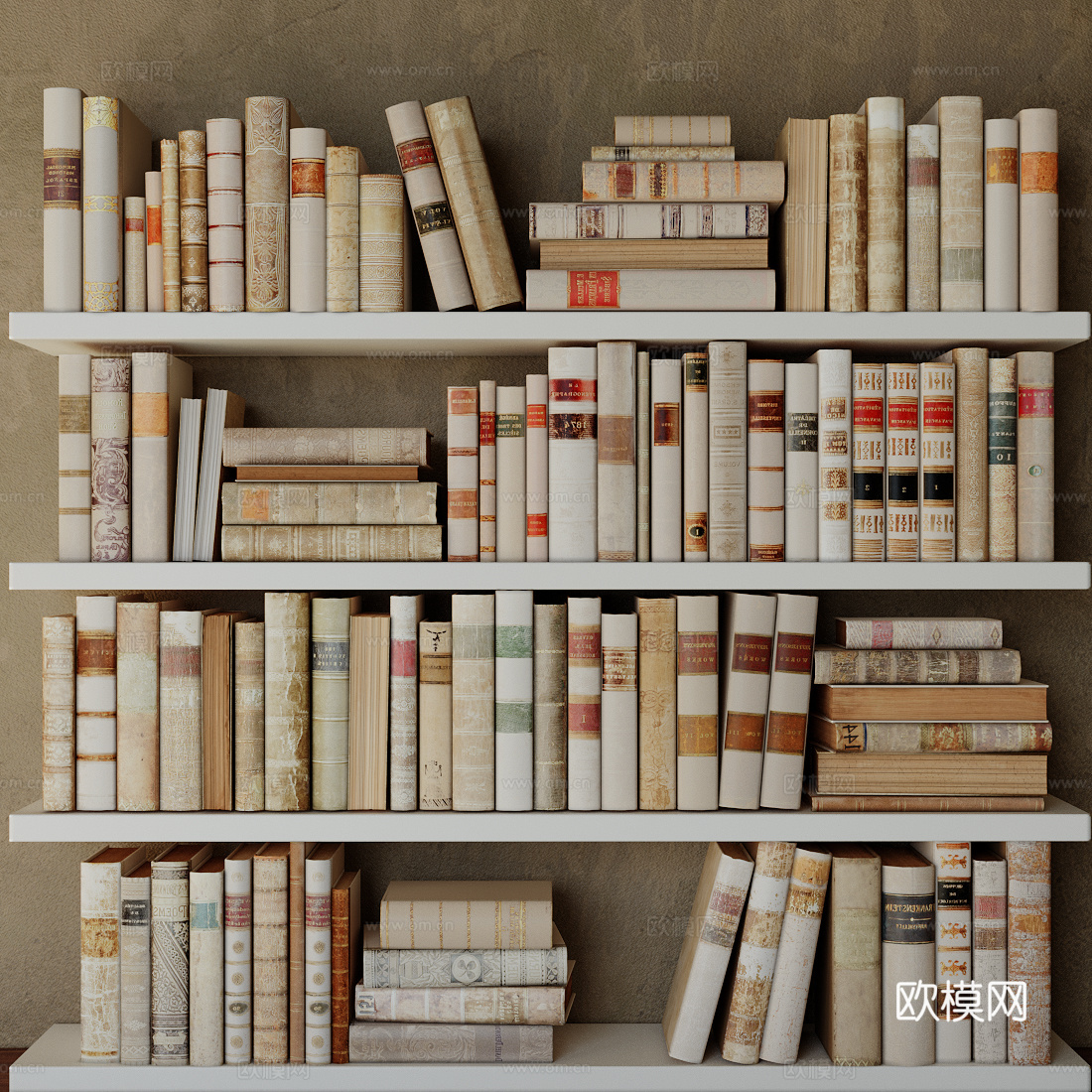书籍图书书堆3d模型下载