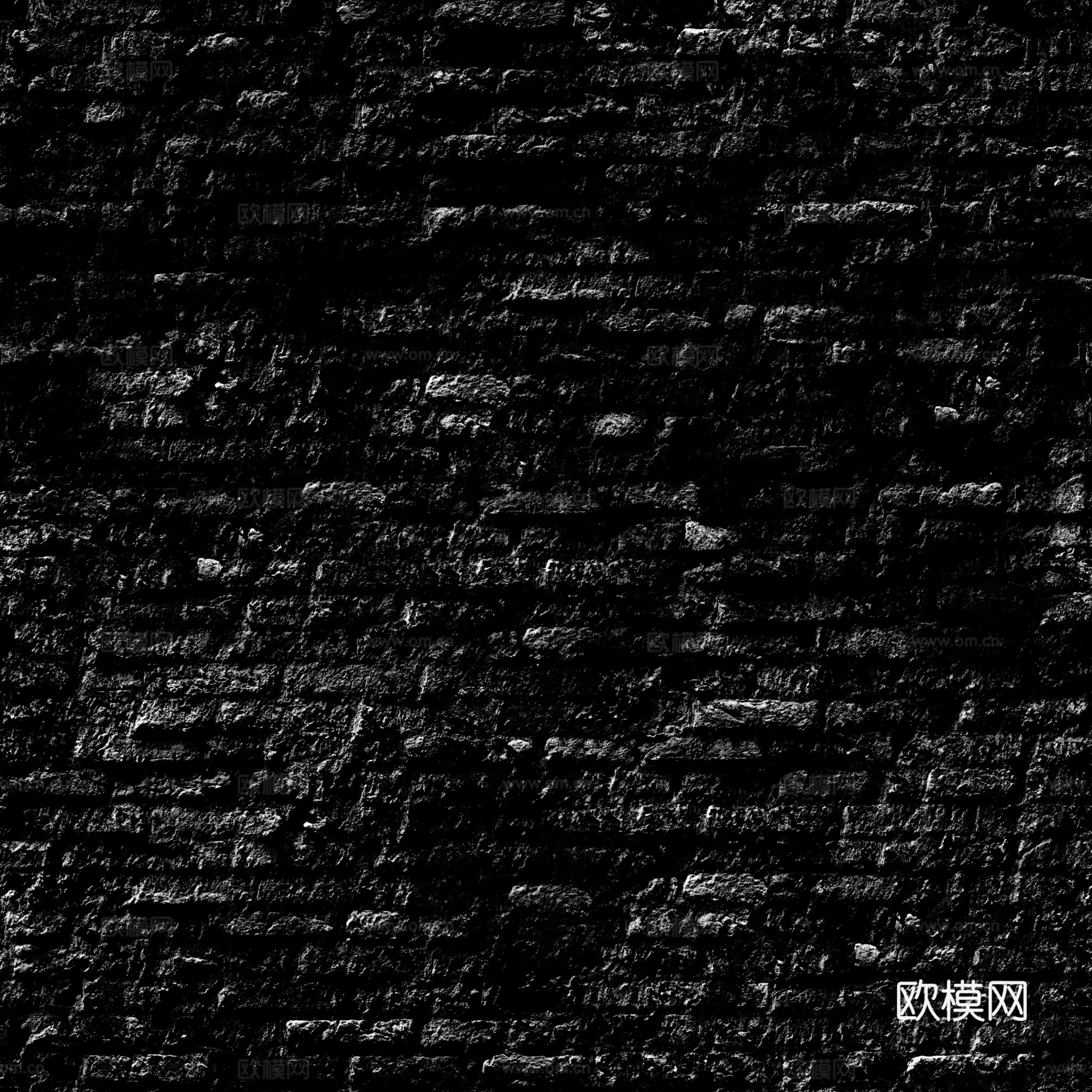 无缝破旧墙砖户外砖 PBR材质贴图 2k