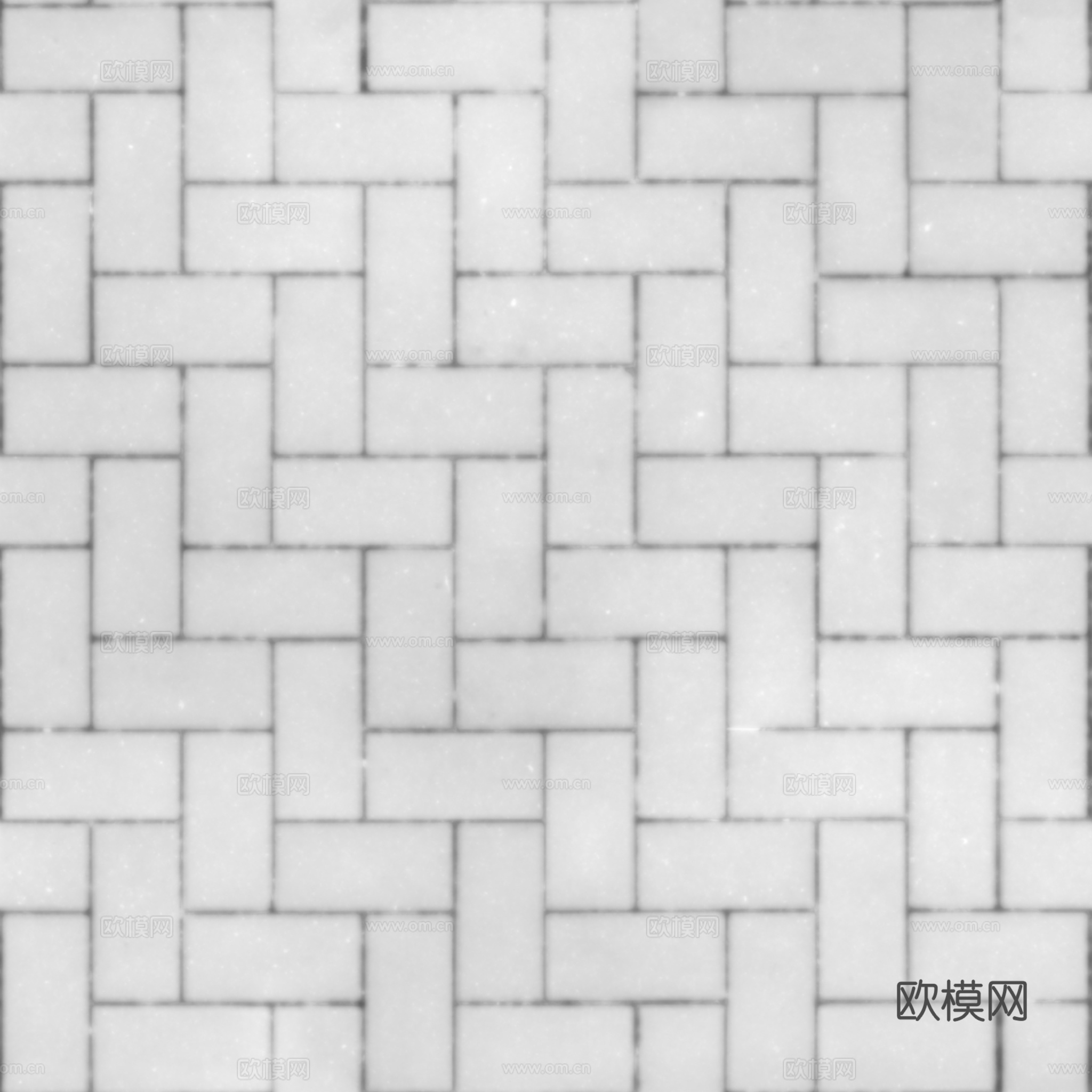 无缝青砖户外砖铺路石铺路砖 PBR材质贴图 2k