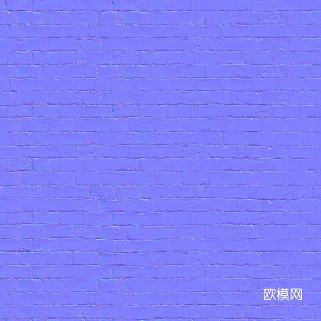 无缝红砖砖墙砖地老旧红砖 PBR材质贴图 1k