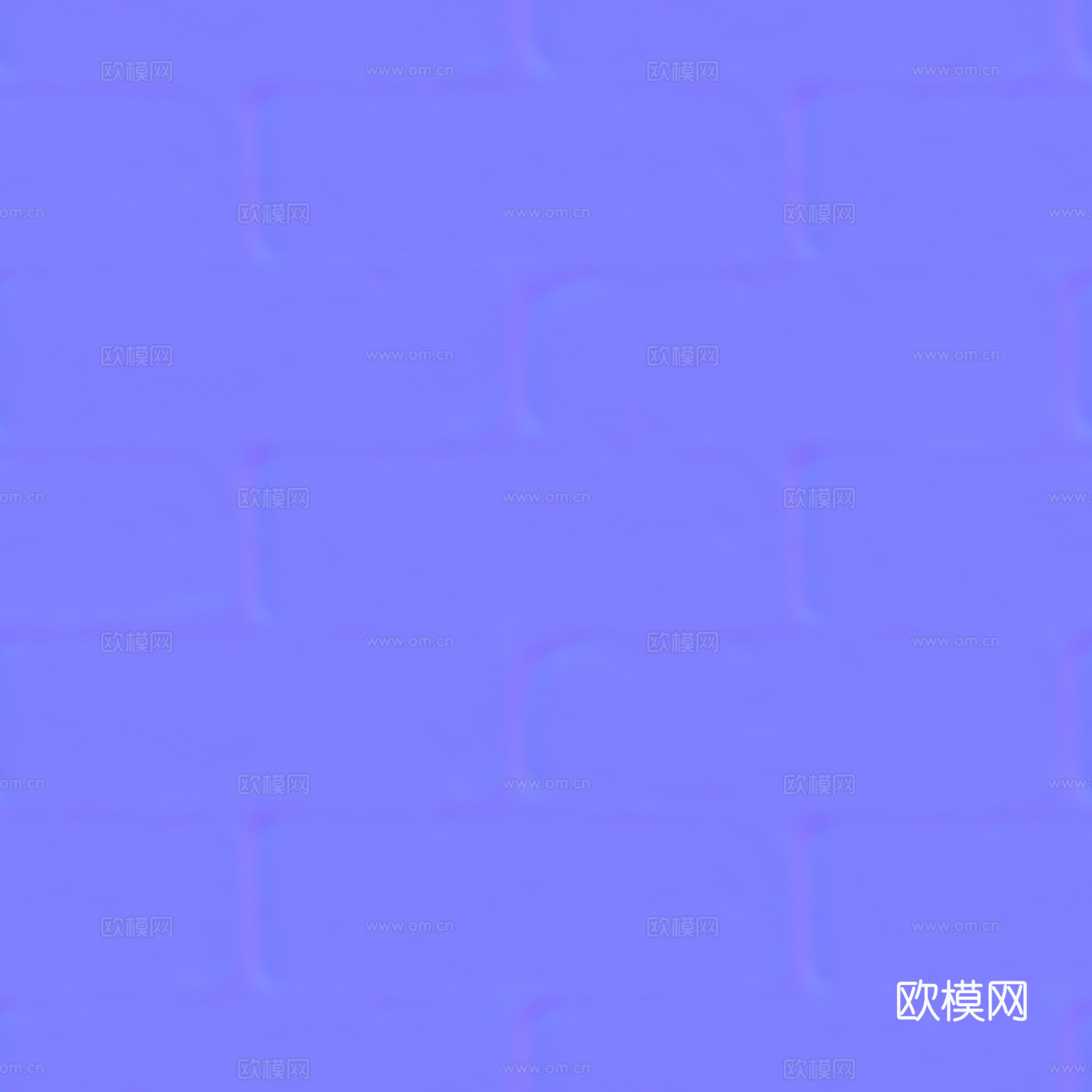 无缝白色墙砖户外砖 PBR材质贴图 2k