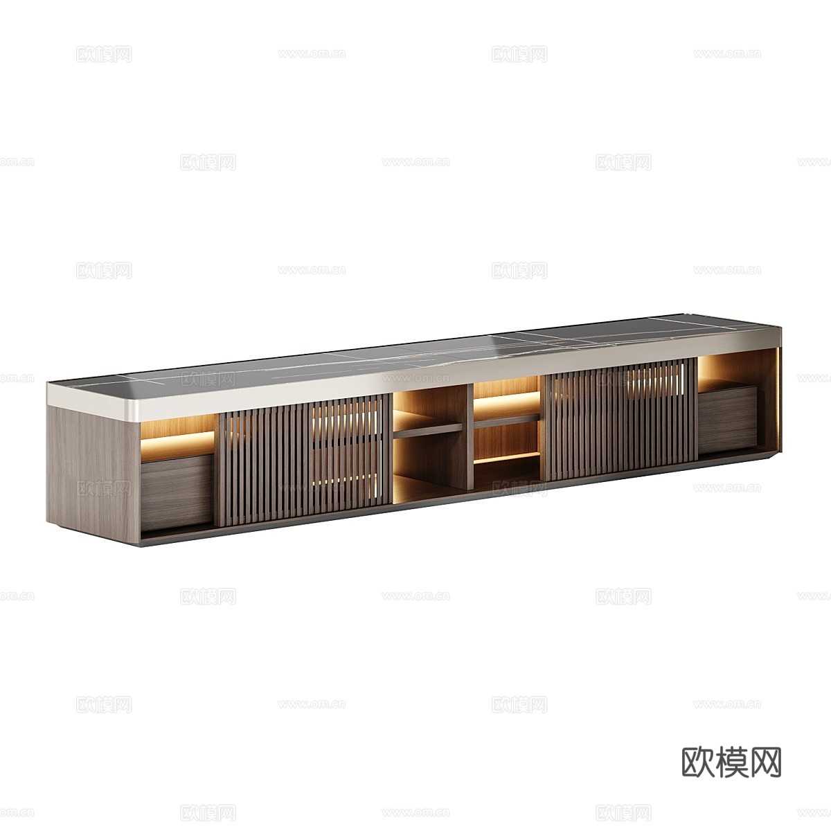 现代意式 Molteni 电视柜3d模型