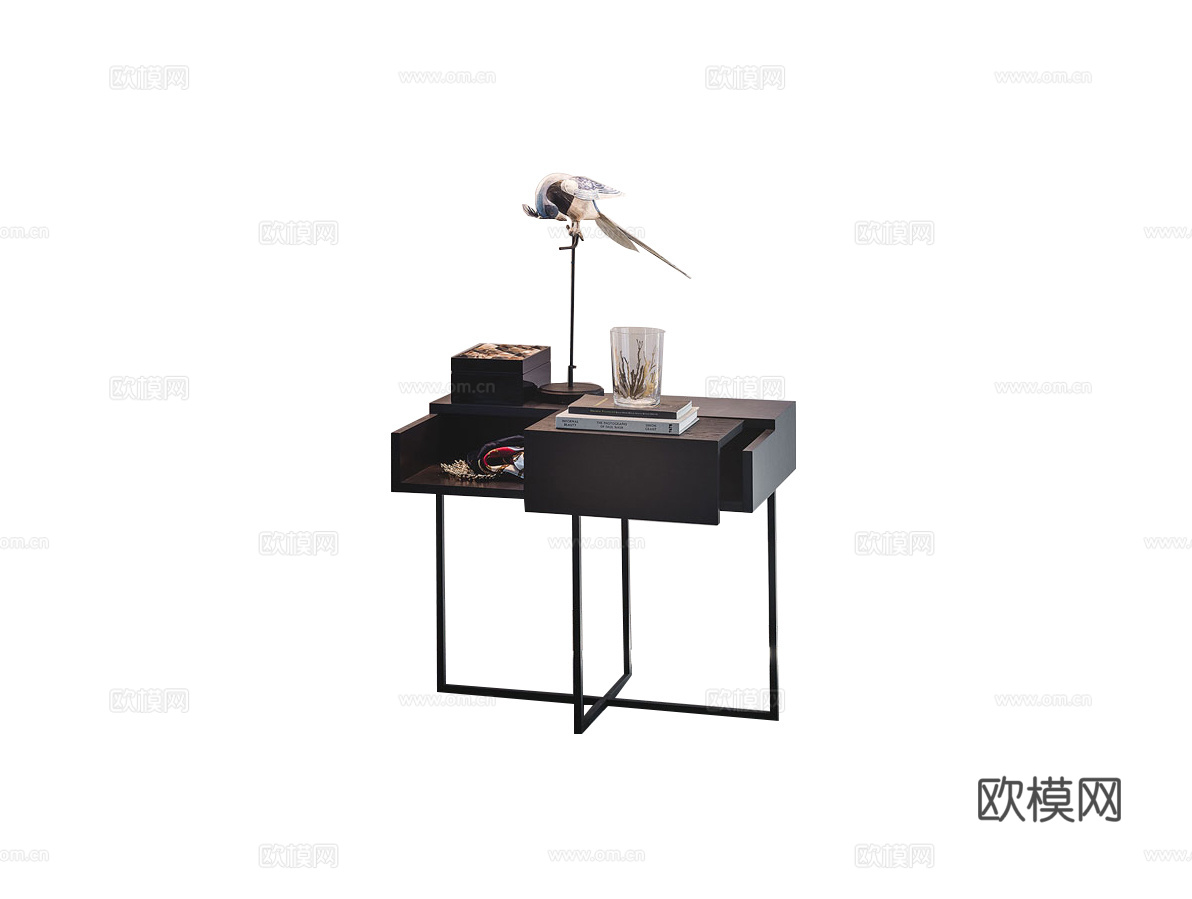 Cattelan Italia 意式床头柜3d模型下载