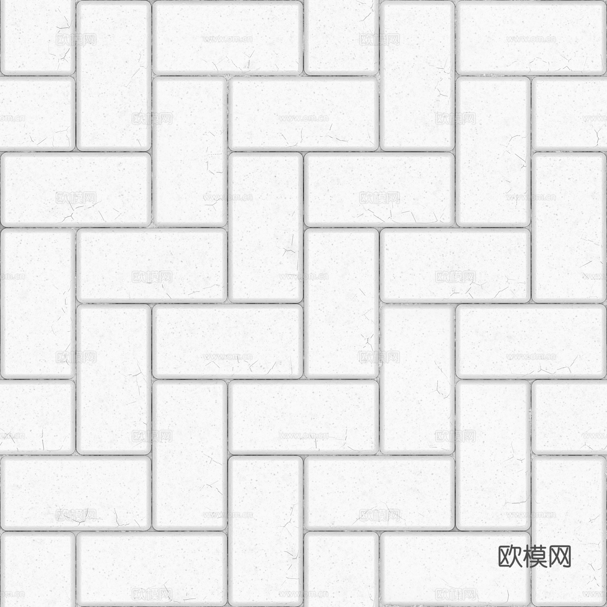 无缝青砖户外砖铺路石铺路砖 PBR材质贴图 2k