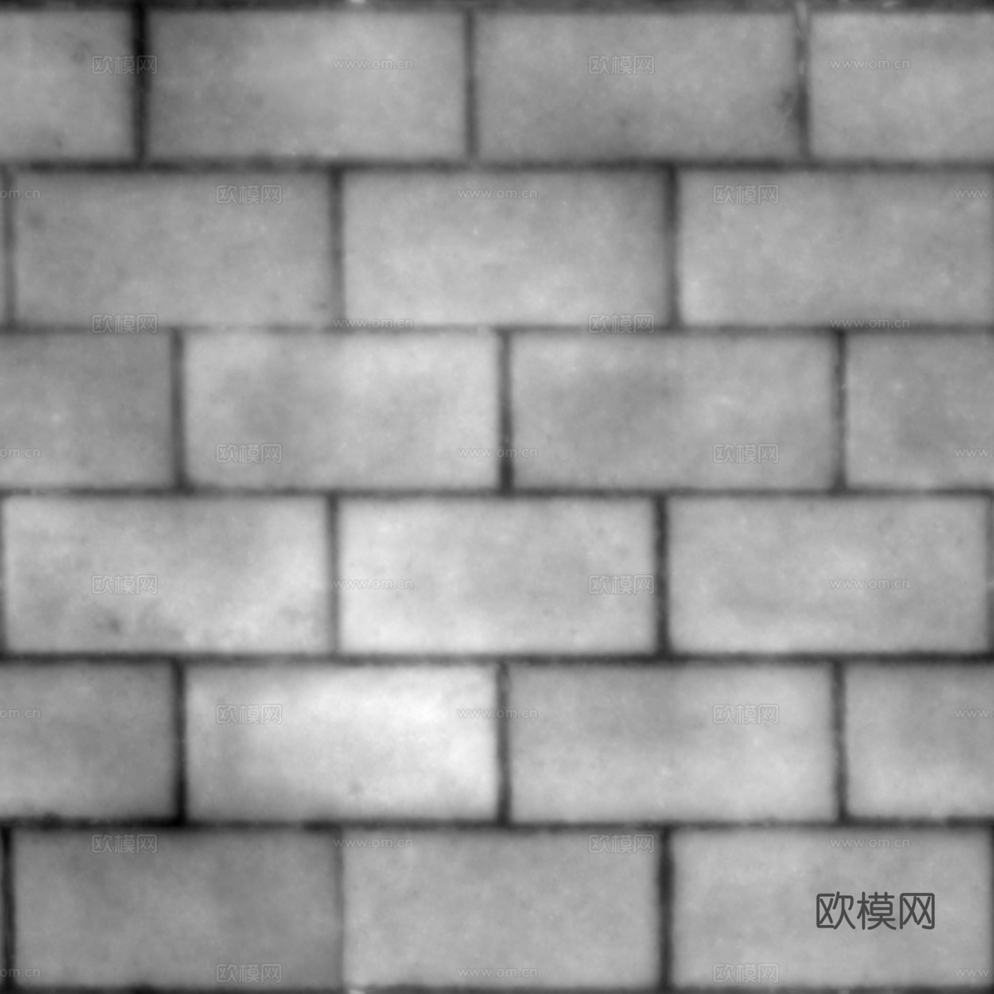 无缝青砖户外砖铺路石 PBR材质贴图 2k